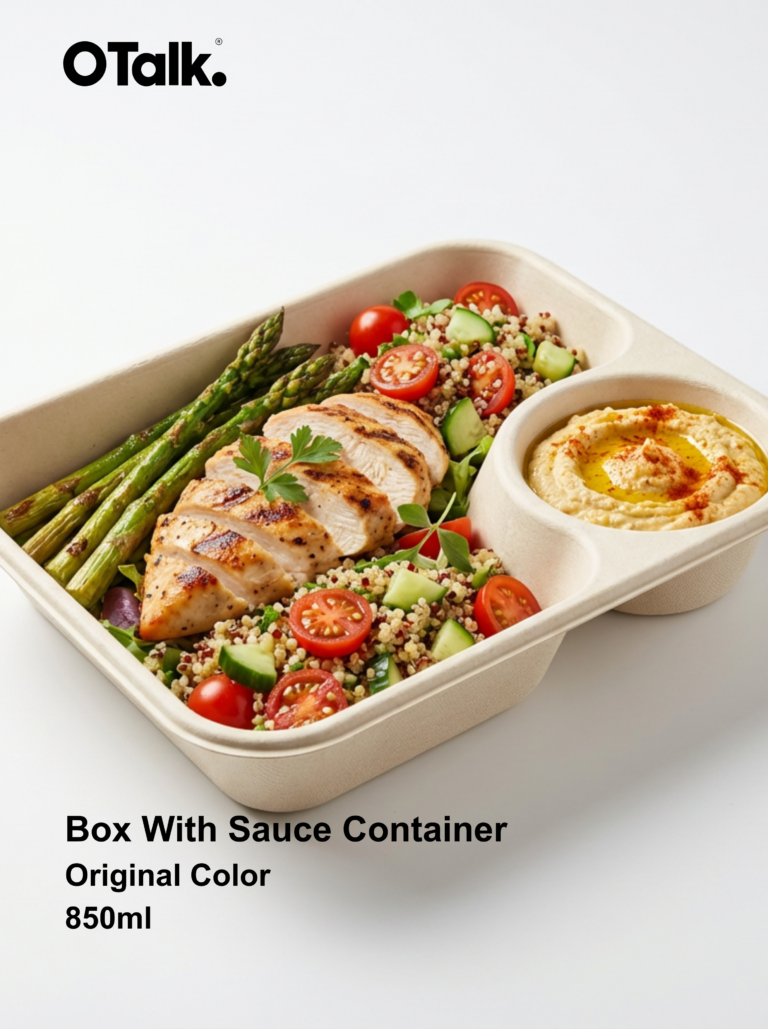 850ml Lunch Box with Sauce Comp.