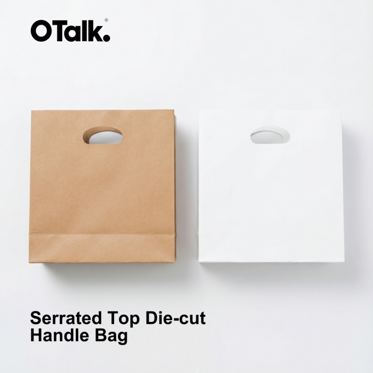 Serrated Top Die-cut Handle Bag